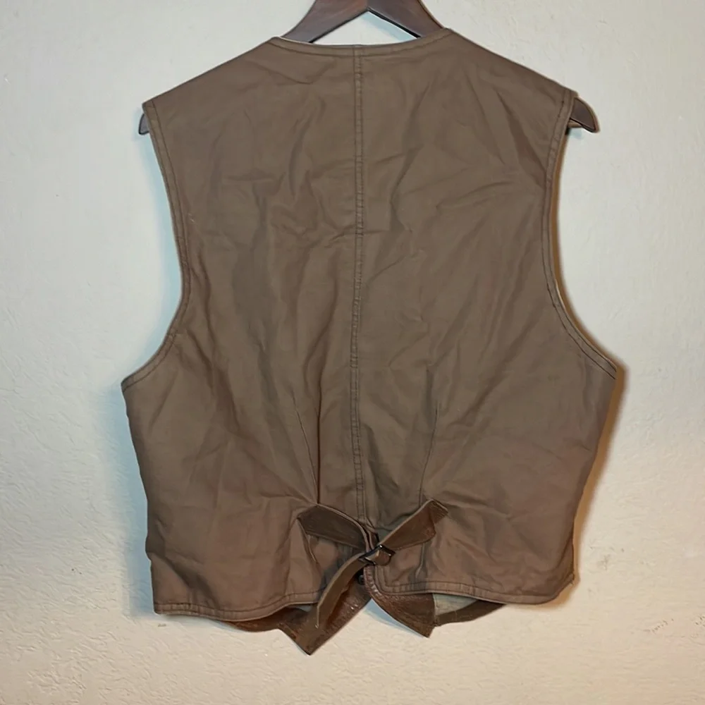 Authentic Western Leather Vest - Picture 3 of 9